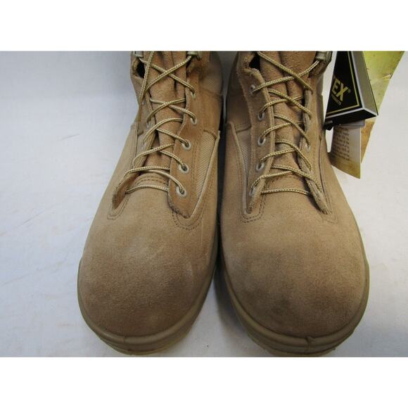 EUC Belleville Mens Sz 12.5 R Tan Suede Gore-Tex Combat Tactical Military Boots main image 4